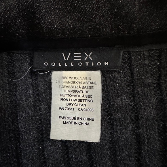 VEX Collection Jacket Wirh Rib Knit Sleeves and Back - Picture 2 of 12
